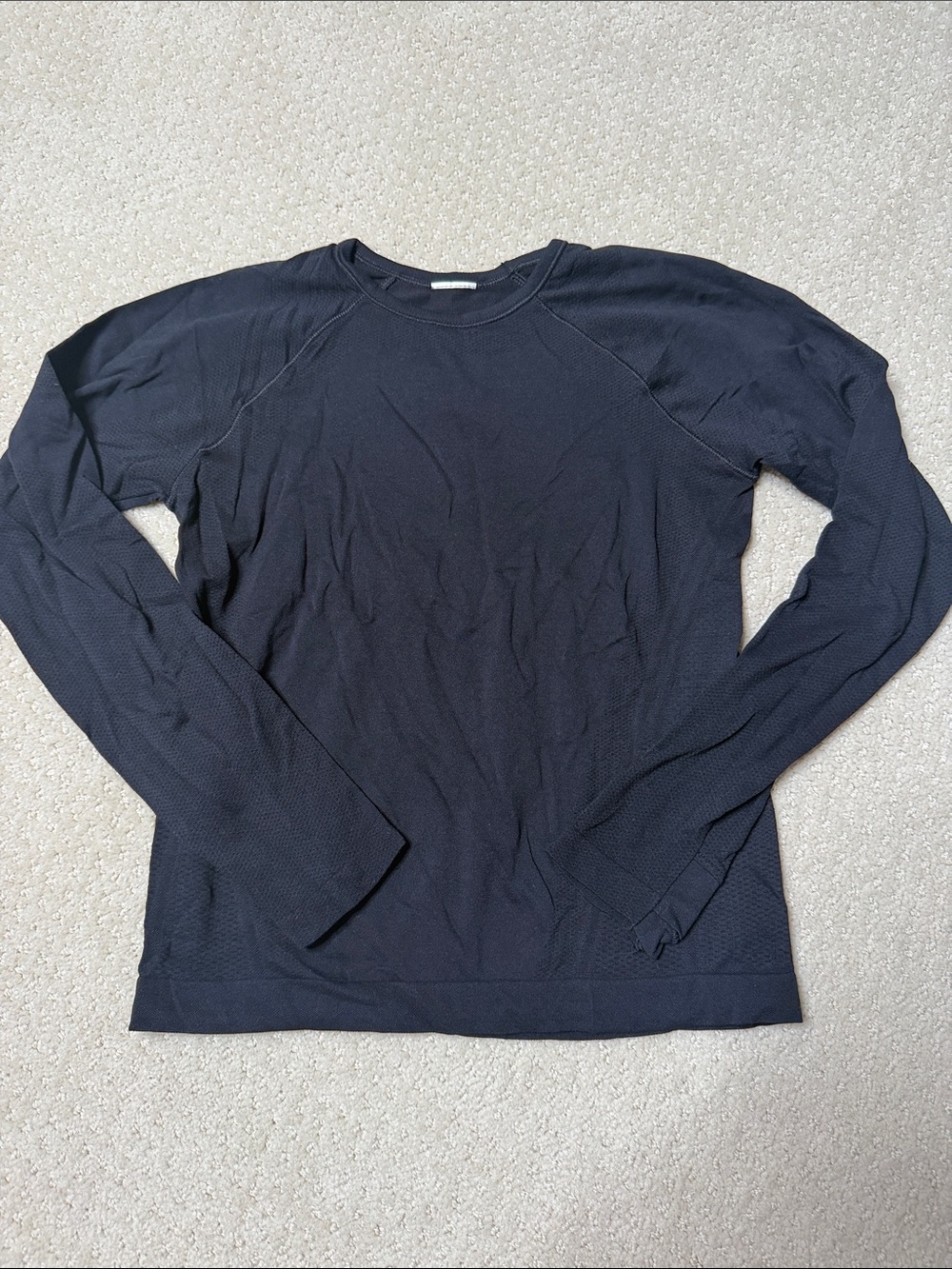 Athleta girls Long-Sleeve active Crew — Black